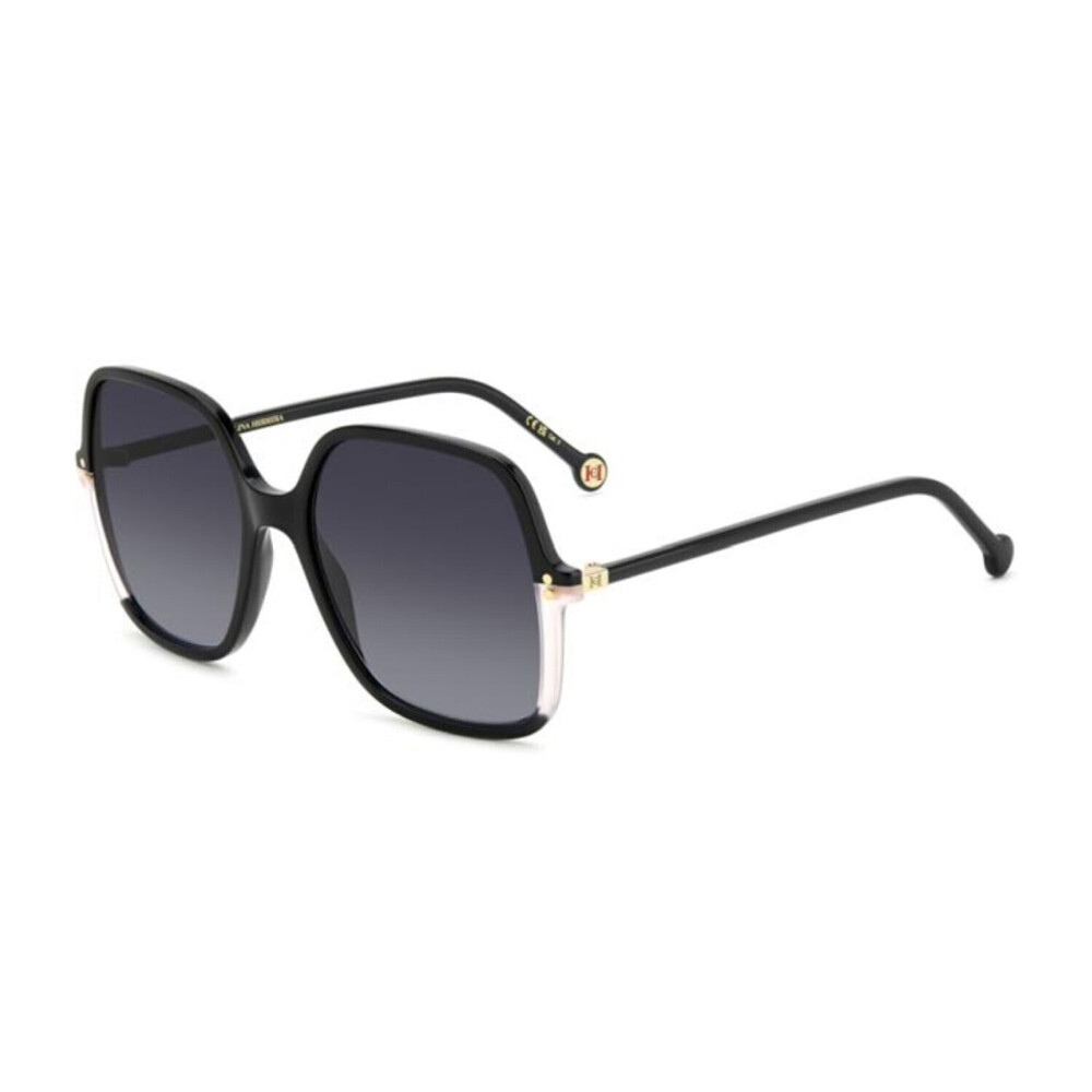 NEW Carolina Herrera HER 0244/S 03H29O Black Pink Sunglasses authentic